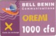 Bell Benin Oremi 1000 Cfa BBCom Carte De Recharge - Bénin