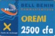 Bell Benin Oremi 2500 Cfa BBCom Carte De Recharge - Benin