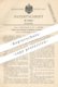 Original Patent - J. Berthold & Co. , Berlin , 1900 , Herst. Von Gasselbstzünder | Gas - Zünder | Zündung , Zündpillen ! - Historische Dokumente