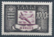 MONACO 1949 - Poste Aérienne YT N°44 - 1000 F. - Brun-noir Et Violet - Neuf* - TTB Etat - Poste Aérienne