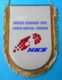 CROATIA BASKETBALL FEDERATION - Large Official Captain's Pennant * Fanion Basket-ball Baloncesto Pallacanestro Kroatien - Bekleidung, Souvenirs Und Sonstige