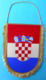 CROATIA BASKETBALL FEDERATION - Large Official Captain's Pennant * Fanion Basket-ball Baloncesto Pallacanestro Kroatien - Bekleidung, Souvenirs Und Sonstige