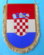 CROATIA BASKETBALL FEDERATION - Large Official Captain's Pennant * Fanion Basket-ball Baloncesto Pallacanestro Kroatien - Bekleidung, Souvenirs Und Sonstige