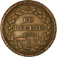 Monnaie, Monaco, Honore V, Decime, 1838, Monaco, TTB, Cuivre, Gadoury:105 - Charles III.