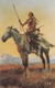 Indian Warrior On Horse , 50-60s - Native Americans