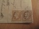 Timbre Napoléon III 10c YT 21 Sur Lettre - Ob. GC 2433 Sommières Vers Villeneuvette - 1867 - 1849-1876: Classic Period