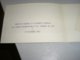 MENU' COMITE' DE GERANCE ET ASSEMBLEE GENERALE DE L'UNION INTERNATIONALE DES CHEMINS DE FER 1957 - Menu