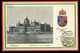 BUDAPEST 1902. Parlament, Címeres Litho Képeslap  /  Vintage Pic. P.card, Parliament, Coat-of-arms - Ungarn