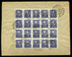 BUDAPEST 1932. Levél Sopronba Küldve, Arcképek 20-as Tömbbel Bérmentesítve  /  Letter To Sopron Portraits Block Of 20 Fr - Briefe U. Dokumente