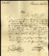 PETRINIA/ILLYRIE 1834. Ex Offo Levél, Tartalommal Semlin-be Küldve Piros érk. Bélyegzéssel (500p)  /  Official Letter Co - Croatie