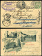 HOMONNA 1900.  Képeslap, Ausztriából, Budapesten Keresztül Visszaküldve, Dekoratív Darab!  /  Vintage Pic. P.card From A - Used Stamps