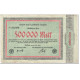 Billet, Allemagne, Aachen, 500000 Mark, Valeur Faciale, 1923, 1923-07-20, TB - Andere & Zonder Classificatie