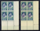 FRANCE - N° 440a ** - Variété BLEU .... Au Lieu De Violet En Bloc De 4 COIN DATE. RARE - MNH - 23/9/35 - Unused Stamps
