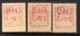 ZANTE 1943 AMMINISTRAZIONE CIVILE GRECA RED OVERPRINT SOPRASTAMPA ROSSA SERIE COMPLETA COMPLETE SET MNH FIRMATA SIGNED - Duitse Bez.: Zante