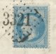 N° 29 BLEU NAPOLEON SUR LETTRE / SAULT DE VAUCLUSE POUR BEAUVEZER 1868 / GC 3321 INDICE 6 - 1849-1876: Klassik