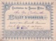 1907 BILLET D'HONNEUR - ECOLE - INSTITUTION DE JEUNES FILLES 13 BIS RUE CUSTINE PARIS 18° - - Diplomas Y Calificaciones Escolares