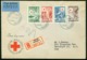 Fd Finland FDC 1949 MiNr 361-364 | Red Cross Fund | Registered Air Mail Cover Sent To USA | Helsinki 5.5.1949 - Covers & Documents