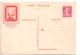 ENTIER SEMEUSE REPIQUE PEXIP 1937 PARIS - Cartes Postales Repiquages (avant 1995)