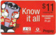 Fiji - Vodafone - Yo Man, Know It All (Red), Cn.00550, GSM Refill 11$, Used - Figi