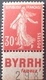 R1615/392 - 1937 - TYPE SEMEUSE - N°360 (III) NEUF* (quasi NEUF**) Avec BdF Publicitaire " BYRRH Fameux ! " - Other & Unclassified