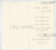 Mariage De Guigui Et Gérard, Le 8 Juillet 1961. Signée G. Lefebvre. - Menu