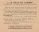 -  59 - CAMBRAI - Dépliant De Fabrique De Mouchoirs Et Articles Pour Trousseaux & Layettes - Publicités