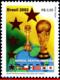 Ref. BR-2848 BRAZIL 2002 FOOTBALL SOCCER, WORLD CUP CHAMPIONSHIP,, SPORT, FLAGS, MI# 3257, MNH 1V Sc# 2848 - Ungebraucht