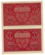 POLOGNE // 1919 // 2 X 1 Marka // XF/SUP - Poland