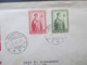 Island 1950 400. Todestag Von Bischof Arason Nr. 271 / 272 FDC Einschreiben Akureyri / Ortsbrief - Cartas & Documentos