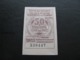 Ukraine Tram Trolleybus Ticket 50  Kopecks UAH Dnepropetrovsk Dnipro Brown Color Unused - Europe