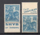 - FRANCE N° 257b X 2 Neufs ** MNH - 50 C. Bleu, Type II, AVEC BANDE PUBLICITAIRE - Cote 16 EUR - - Neufs