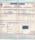 Home Lines - Paquebot Homéric 1961 - Class Passage Ticket - Billet Au Départ Le Havre Avec Timbre Fiscal + Consignes - Andere & Zonder Classificatie