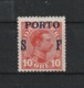 1921 SOLDIER STAMP OVERPRINTED PORTO MNH** - Segnatasse