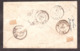 Lettre Décembre 1857 - Cachet Type 22 Aumont (Lozère) - Divers Type 15 Au Dos - Napoléon III N° 14A (3 Voisins) PC179 - 1849-1876: Période Classique