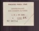 Ticket D'entrée " Philatec " à Paris Du 5 Au 21 Juin 1964 - Tickets - Vouchers