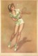 6005 "PIN-UPS - ILLUSTRAZIONE DI MARAJA DEGLI ANNI '60-TENNISTA "CART. POST. ORIG NON SPEDITA - Pin-Ups