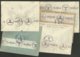 Lot De 5 Enveloppes >>> Croix Rouge à Genève 1940 / Bande Censure De La Wehrmacht Au Verso - WW II
