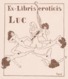 Ex Libris Luc - Paul Francois Morvan (1902-1986) (Pan) - Erotica - Ex-Libris