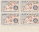 Maroc. Protectorat. Bloc De 4 Timbres,  Yvert N° 344 De 1955. Cinquantenaire Du Rotary International. - Rotary Club