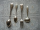 Delcampe - 1 Fourchette  + 1 Cuillère + 1 Petite Cuillère + Petite Louche à Crème Ou Autre - Métal Argenté - Vintage - Silverware