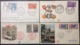 -29 Croix-Rouge 1323 1324 Premier Jour FDC Europa 1358 Perpignan 1359 Strasbou Service 19 21 Conseil Europe Lot 4 Lettre - 1960-1969