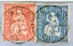 RC 14531 SUISSE 1865 - 30c + 10c SUR LETTRE DE CHIASSO POUR LYON FRANCE ENTRÉE SUISSE / LYON EN ROUGE TB - Covers & Documents