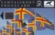 Aland, AX-ALP-0006, The Flag Of Åland, 2 Scans.   Schlumberger - SC5 SB - Aland