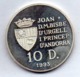 ANDORRA, 10 Diners, Silver, Year 1993, KM #84, Proof - Andorre