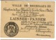 Ville De Bruxelles - Laisser-Passer - 1922 Réception Roi & Reine D'Italie à La Cour De Belgique - Photographe Pahlavouni - Documents Historiques