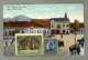 CPA Couleurs Voyagee Serbie Serbia Vrsac Transports Auto Voiture Place Nikola Pasic Timbre Old PC - Serbie