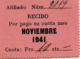 España. Cupon Phalanx Tradicionalista Español. C.N.S Tánger. Trabajo. Orfandad. Viudedad 1 Franco. 10 Cts. Recibo 1941 - Tickets - Entradas