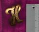 Wunderschöne Goldene Brosche Buchstabe " H " In Gold Punziert 585 - Gewicht 2 Gramm - Siehe 3 Scan - Broschen