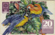 USA - Paul Brent Watercolor Painting Of Tropical Birds Macaws,PhoneCards USA Prepaid, Tirage 1000, 20 Minutes Mint - Sonstige & Ohne Zuordnung