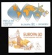 1990 1991 Svezia Sweden EUROPA CEPT EUROPE 2 Libretti MNH** SPAZIO POSTE SPACE POST OFFICE 2 Booklets - 1990